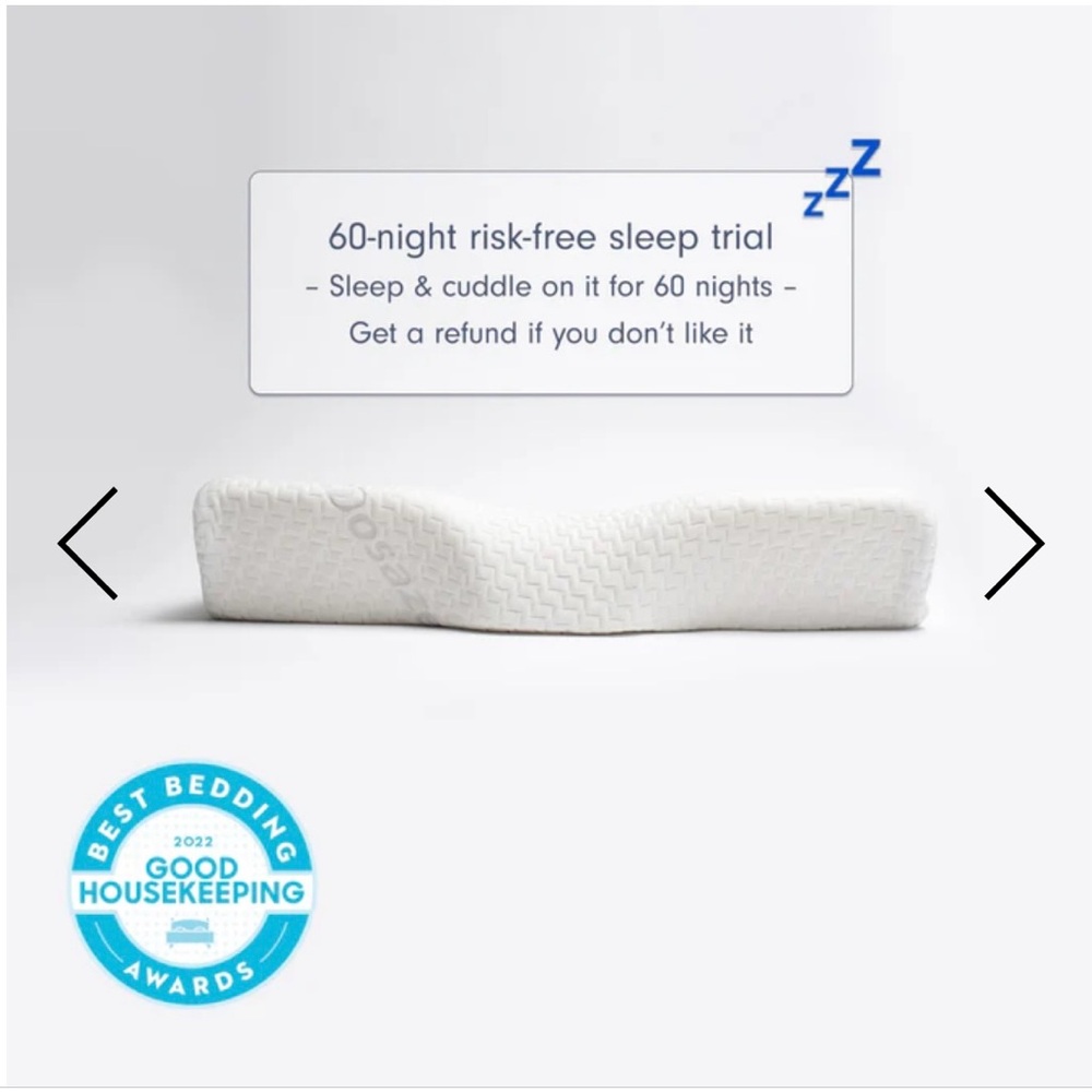 NIB Dosaze contoured pillow